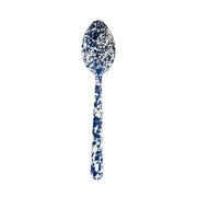 Splatter Large Serving Spoon, Navy and Cream Image