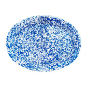 Splatter Oval Platter, Blue Image