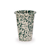 Splatter 14 oz Tumbler, Green and Cream Image