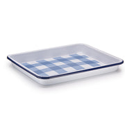 Max Humphrey x CCH Gingham Small Rectangle Tray, Blue Image2