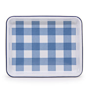 Max Humphrey x CCH Gingham Small Rectangle Tray, Blue Image1