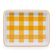 Max Humphrey x CCH Gingham Small Rectangle Tray, Yellow Image1