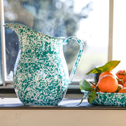 Splatter Large Pitcher, Yellow